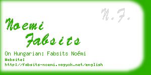 noemi fabsits business card
